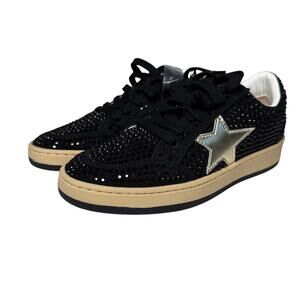 NIB | Vintage Havana Bravo Black Rhinestone Sneakers | Glam Star Sneakers